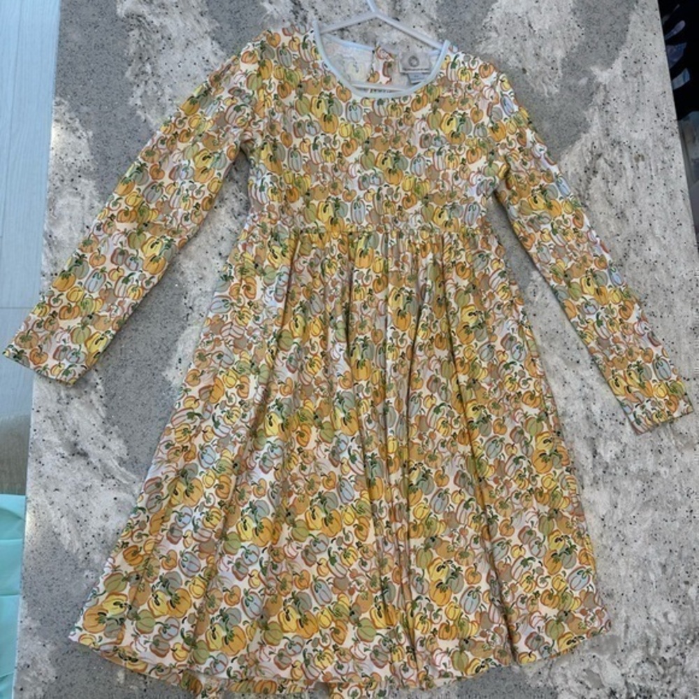 The Proper Peony Pumpkin Twirl Dress Size 7